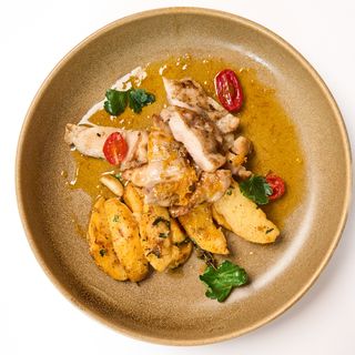 Прянная курица с апельсиновым соусом