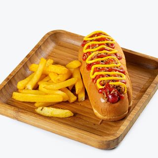 Хот-дог Америка с фри