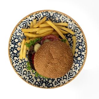 Бургер из курицы с фри(350г)