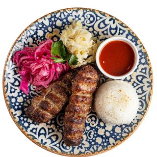 Люля кебаб с рисом