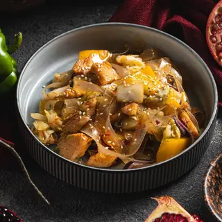 Сала из курицы с овощами