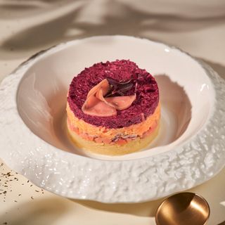 Слабосоленный лосось по шубой