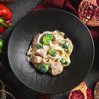 Паста с лососем