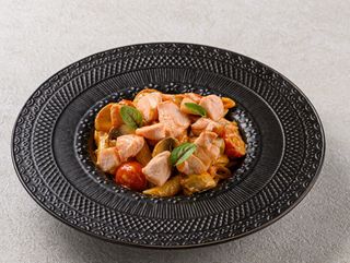 Паста с семгой