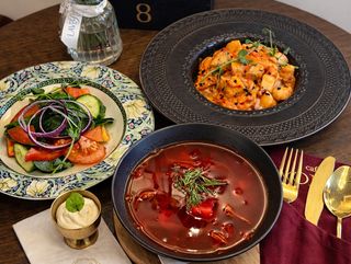 Сет с борщом