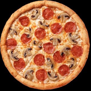 Пицца Пепперони с грибами