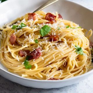 паста карбонара с говядиной в\к