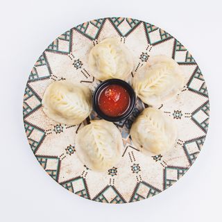 манты с мясом