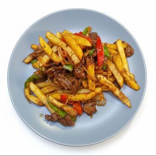 Фри с курицей