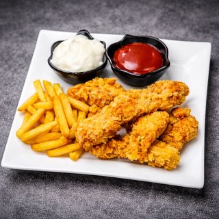 Крылышки 6 шт+фри