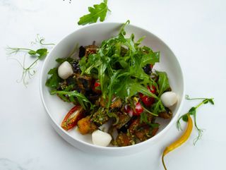 Салат из баклажан с сыром "Гальбани"