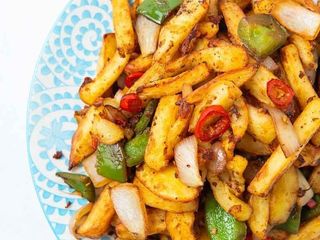 Фри с мясом