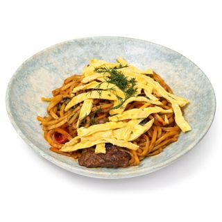 Цомян с омлетом