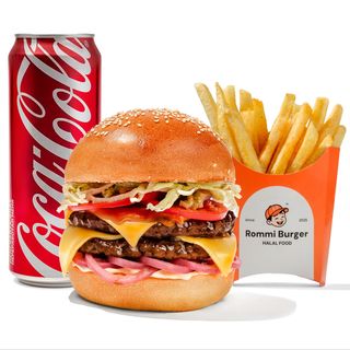 Комбо чизбургер Hot Beef двойной(720г)