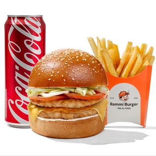 Комбо чизбургер куриный двойной(710г)