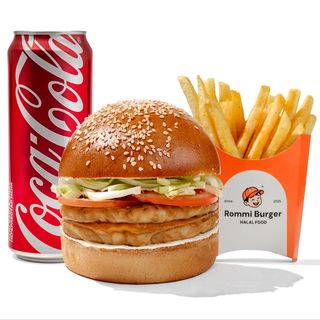 Комбо куриный гамбургер двойной(700г)