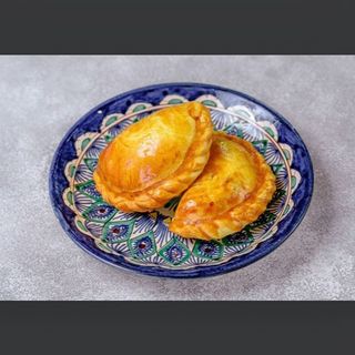 Слоеная самса с мясом и кортошкой