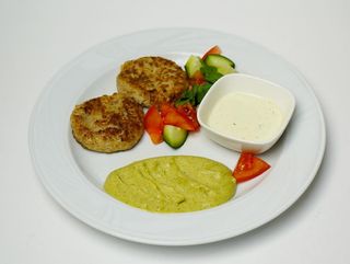 Куринная котлета с пюре (брокколи) (250 гр)