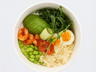 Боул с креветками