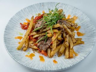 Фри с мясом