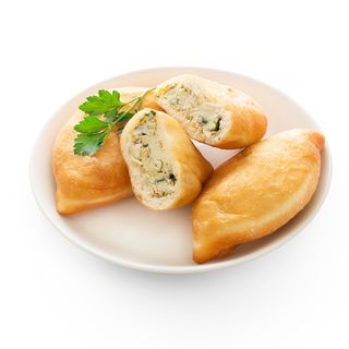 Пирожок жареные с яйцом и зеленым луком 60г