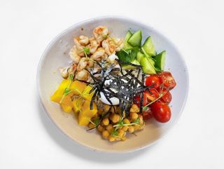 Боул с креветками