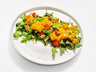 С креветками и манго