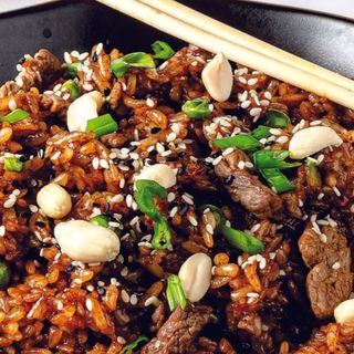 Жаренная говядиной