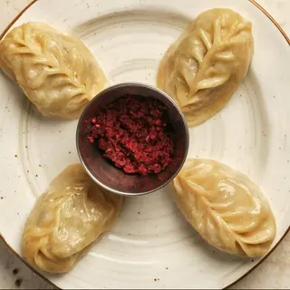 Манты с тыквой и с мясом(350г)