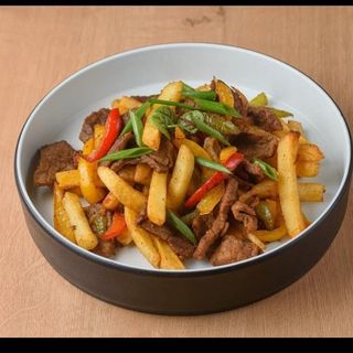 Фри с мясом