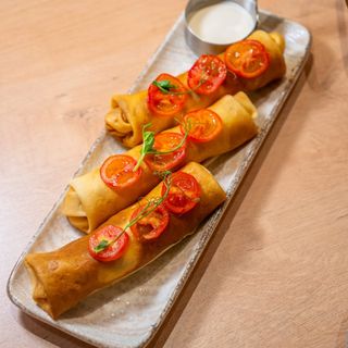Блины болоньезе  со сметаной