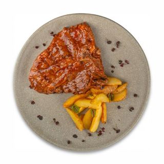 Стейк Тибон с картофелем по-деревенски 380гр