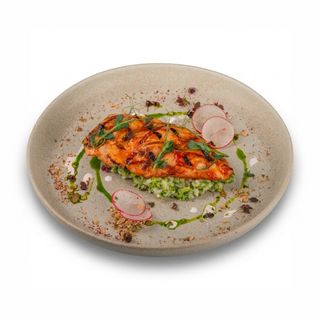 Куриная грудка на гриле с ризотто из брокколи 280 гр.