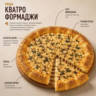 Пицца Кватро Формаджи