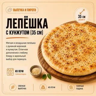 Лепешка с кунжутом