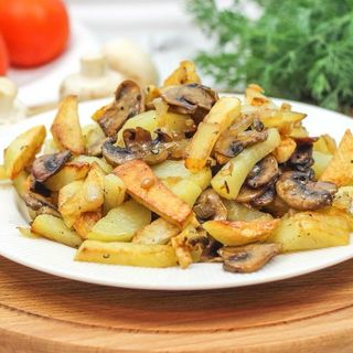 Жареная картошка с грибами