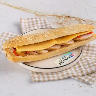 Гранд панини с запечёной  курицей и обжаренными овощами (320г)