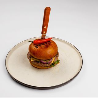 Огненный бургер комбо