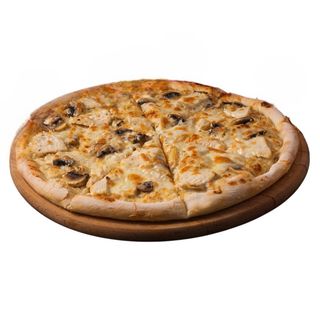 Пицца с курицей и грибами 