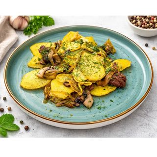 Картофель жареный с мясом 