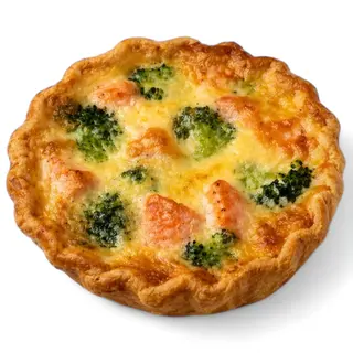 Киш с семгой и брокколи 1 шт