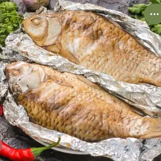 Карась жареная