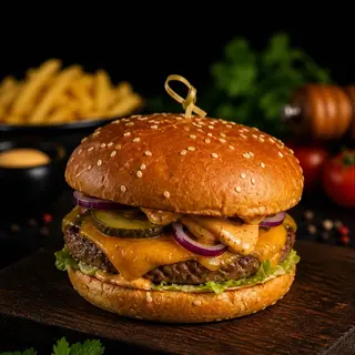 Бургер с курицей(300г)