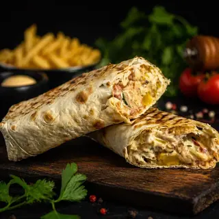 Донер Куриный большой с сыром(590г)