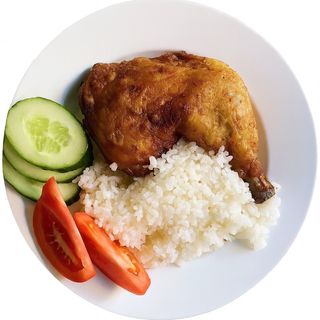 Окорочка с гарниром (570 гр.)