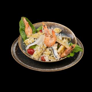 salade césar aux gambas