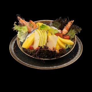 Salade exotique au gambas