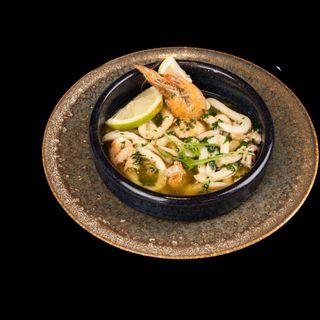 Calamars Gambas sautée à l'ail