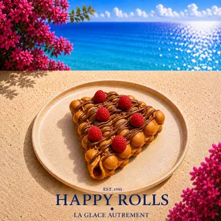 Bubble Waffle Nutella framboise