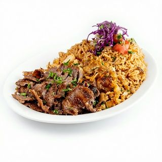 Plat Kabsah au riz avec chawarma